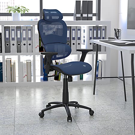 Flash Furniture LO Ergonomic Mesh High-Back Office Chair, Blue