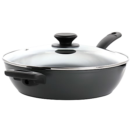 Oster Kingsway 3.9-Quart Aluminum Nonstick Sauté Pan, Black