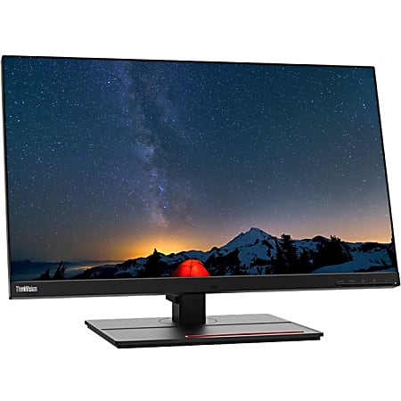 Lenovo ThinkVision P27u-20 27" Class Webcam 4K UHD LCD Monitor - 16:9 - Raven Black - 27" Viewable - In-plane Switching (IPS) Technology - WLED Backlight - 3840 x 2160 - 1.07 Billion Colors - 450 Nit - 4 ms - Speakers - HDMI - DisplayPort