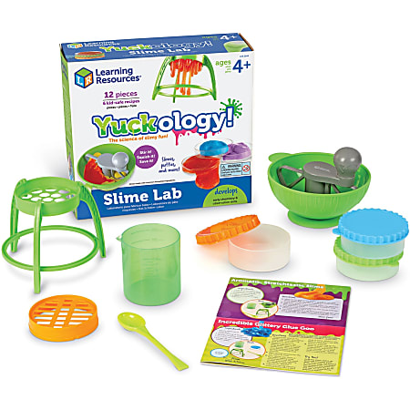 Learning Resources Yuckology! Slime Lab - Theme/Subject: Learning - Skill Learning: Science, Technology, Mathematics, Engineering, Science Experiment - 4-8 Year - 1 / Set