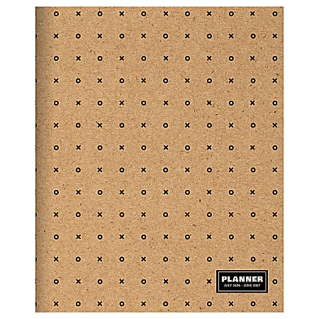 2026-2027, TF Publishing  Kraft Dot Medium Monthly Planner, 8" x 6.5", July 2026 to June 2027