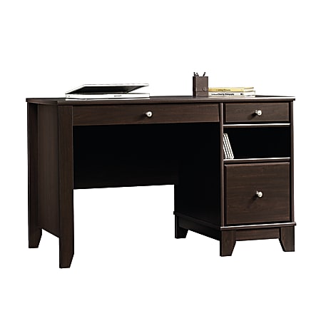 Sauder Camarin Collection Transitional Wood Desk, 29 5/8"H x 47 1/8"W x 23 1/2"D, Jamocha, Standard Delivery