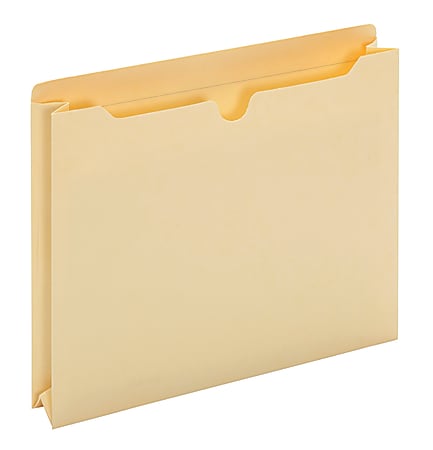 Office Depot® Brand Manila Double-Top File Jackets, 2" Expansion, Letter Size, Box Of 50