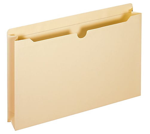Office Depot® Brand Manila Double-Top File Jackets, 2" Expansion, Legal Size, Box Of 50
