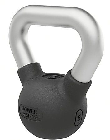 Power Systems Elite Series Kettlebell, 5 Lb, Black, Total Qty 1