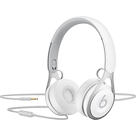 Beats by Dr. Dre EP On Ear Headphones White Office Depot