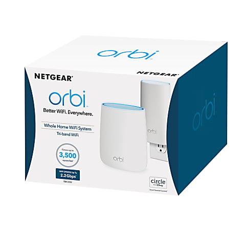 Netgear® Orbi™ AC2200 Tri-Band Wireless Router, RBK20W-100nas
