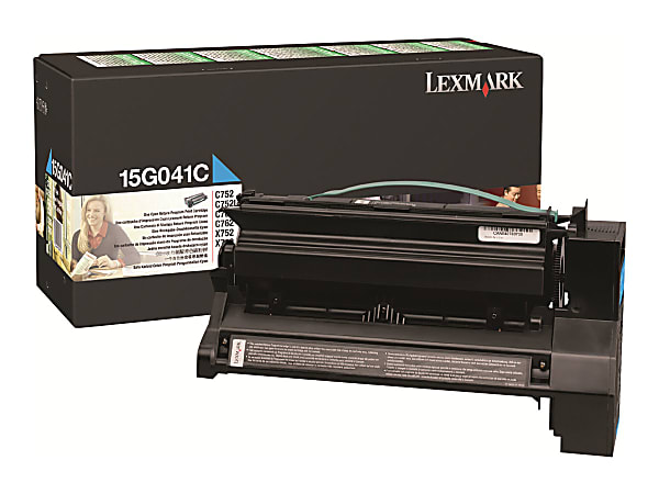 Lexmark™ 15G041C Return Program Cyan Toner Cartridge