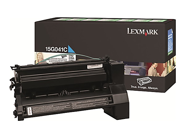 Lexmark™ 15G041C Cyan Return Program Toner Cartridge