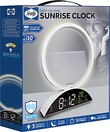 Sealy SL-HW-SN-111-BK Wake Up Light Calendar With Bluetooth® Speaker, Black