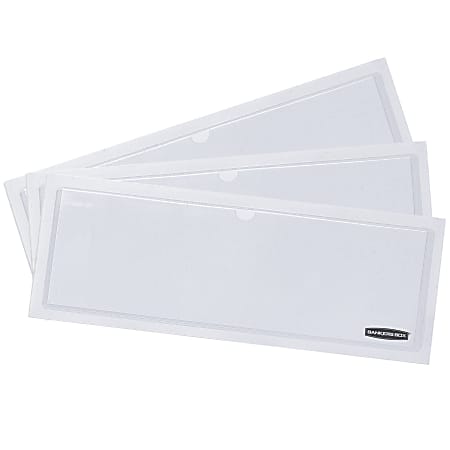 Bankers Box® Label Pockets, 4" x 9", Clear, Pack Of 48