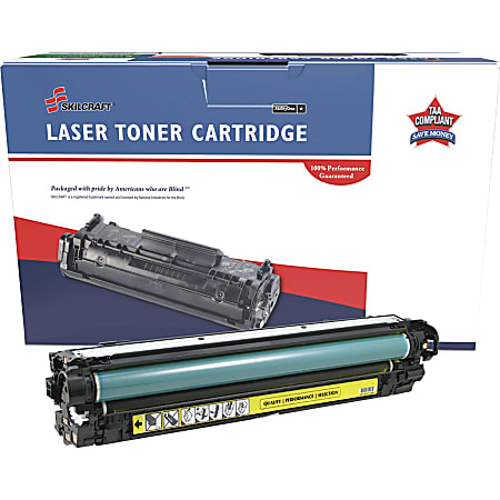 SKILCRAFT Remanufactured Laser Toner Cartridge - Alternative for HP 650A - Yellow - 1 Each - 15000 Pages