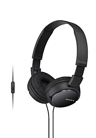 Sony Noise Canceling Over The Head Headphones Black - Office Depot