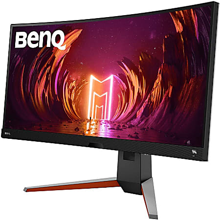 BenQ MOBIUZ EX3415R 34" WQHD Curved Screen LED Gaming LCD Monitor - 21:9 - Black - 34" Class - In-plane Switching (IPS) Technology - 3440 x 1440 - 1.07 Billion Colors - FreeSync Premium - 400 Nit - 1 ms - HDMI - DisplayPort - USB Hub