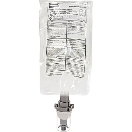 Rubbermaid Commercial Hand Sanitizer Foam Refill - Fragrance-free Scent - 37.2 fl oz (1100 mL) - Kill Germs - Hand - White Clear - Dye-free, Hygienic - 4 / Carton