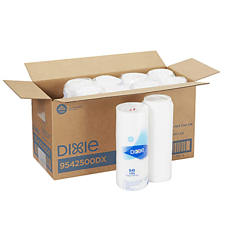 Dixie® Dome Lids, For 12- To 16-Oz Cups,