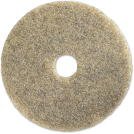 Genuine Joe General Purpose Floor Pad, 20" Diameter, Natural, Carton Of 5