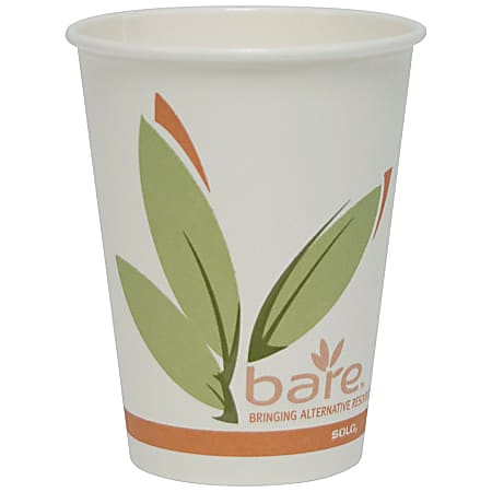 Solo® Bare™ Hot Cups, 12 Oz., Pack Of 50