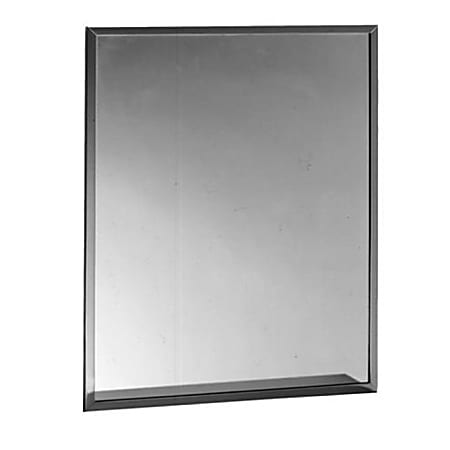 Bobrick Framed Mirror, 24" x 36", Silver