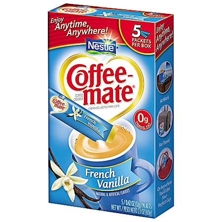 Box of Coffee Mate French Vanilla Non Dairy Creamer Editorial Photo - Image  of coffee, dairy: 118539441