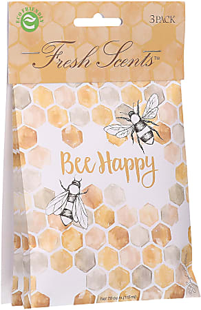 Willow Brook Fresh Scents Envelope Sachets, 32 Oz, Citrus Bee Happy, Pack Of 3 Sachets