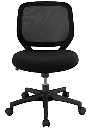 Realspace Adley MeshFabric Low Back Task Chair Black BIFMA