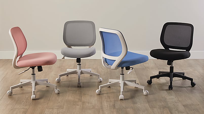 Jancy mesh hotsell low back chair