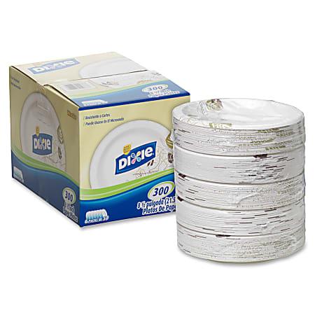 Dixie Pathways 9" Medium-weight Paper Plates by GP Pro - 300 / Box - 2 / Carton