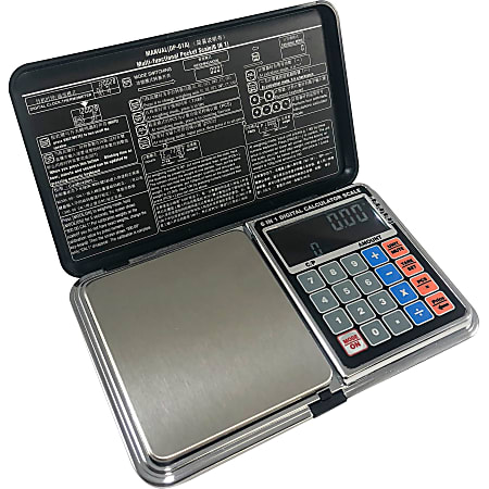 OHS ATOM Multi-Function Pocket Scale - 2 kg Maximum Weight Capacity - Black