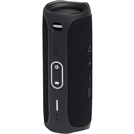 JBL Flip 5 Portable Bluetooth Speaker 8 H x 3.8 W x 3.1 D Black