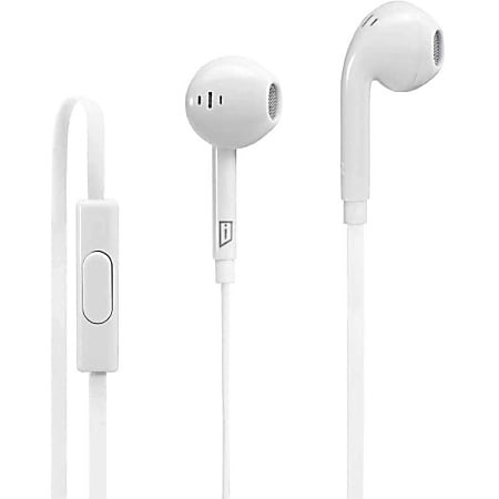 iStore Classic Fit Earbuds (White)  Mini phone (3.5mm)  Wired  Earbud  4.33 ft Cable  White