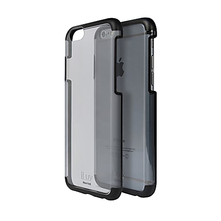 iLuv® Case For Apple® iPhone® 6, Vyneer Dual Layer, Black/Clear