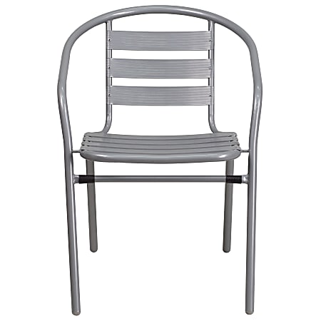Flash Furniture Metal Restaurant Stack Chairs With Aluminum Slats