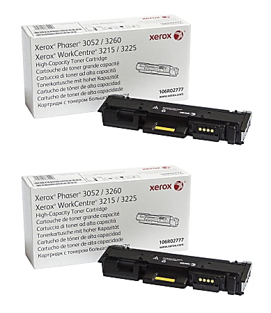 Xerox® 106R02777 Black High Yield Toner Cartridges, Pack Of 2