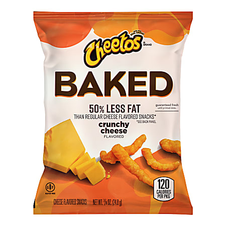 Cheetos® Baked Whole Grain Rich Crunchy Snacks, 0.875 Oz, Total Qty 104