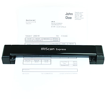IRIScan Express 4  Super fast portable USB scanner