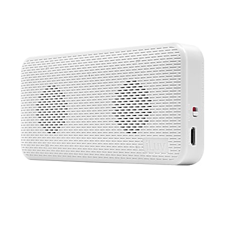 iLuv AudMINI Portable Bluetooth® Speaker, 3.23" x 5.83" x 1.2", White