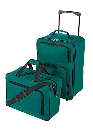 iGnite 2-Piece Trolley And Shoulder Tote Set, Teal