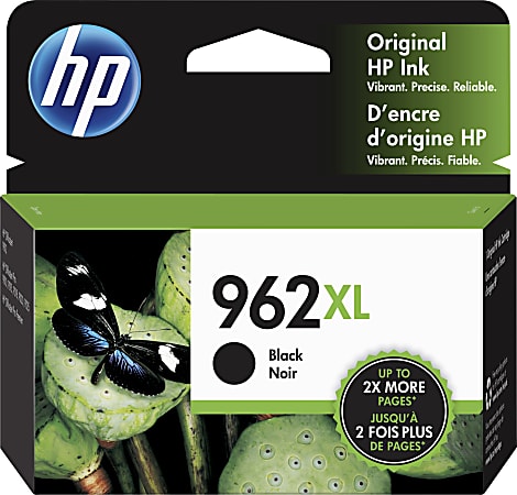 HP 962XL High-Yield Black Ink Cartridge, 3JA03AN