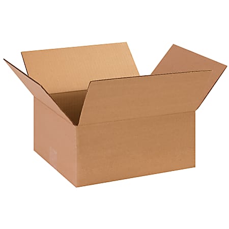 Partners Brand Corrugated Boxes, 13" x 11" x 6", Kraft, Pack Of 25