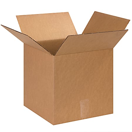 Partners Brand Corrugated Cube Boxes, 13"L x 13"W x 13"H, Kraft, Pack Of 25