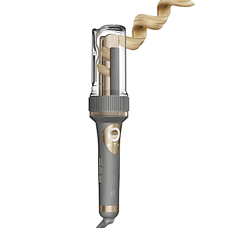 InfinitiPRO By Conair® Curl Secret® Curling Iron, 1-1/4" Barrel, Gray/Gold