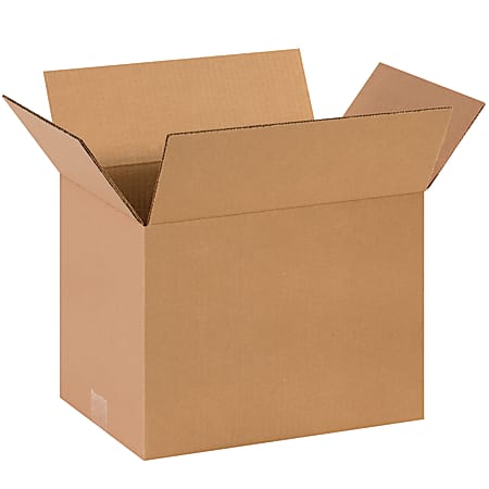 Partners Brand Corrugated Boxes, 14" x 10" x 10", Kraft, Pack Of 25