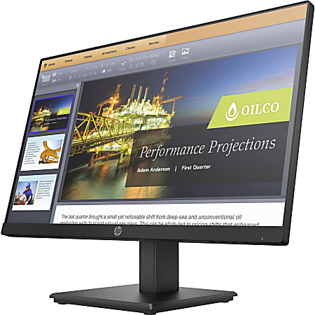 HP P224 21.5" Full HD LED LCD Monitor - 16:9 - Black - 22" Class - Vertical Alignment (VA) - 1920 x 1080 - 250 Nit - 5 ms - 60 Hz Refresh Rate - HDMI - VGA - DisplayPort