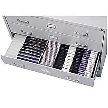 Safco® AV/Microform Storage Cabinet, Light Gray