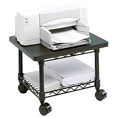 Safco® Under-Desk Printer/Fax Stand, Black