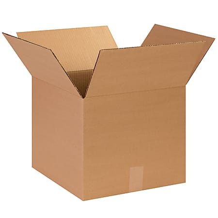 Partners Brand Corrugated Boxes, 14" x 14" x 12", Kraft, Pack Of 25