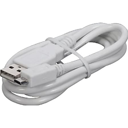 RCA USB Sync/Charge Cable - 3 ft USB Data Transfer Cable - Type A Male USB - Type B Male Micro USB