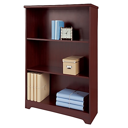 Realspace® Magellan 44"H 3-Shelf Bookcase, Classic Cherry