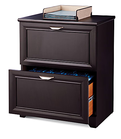 Realspace® Magellan 24”W Lateral 2-Drawer File Cabinet, Espresso